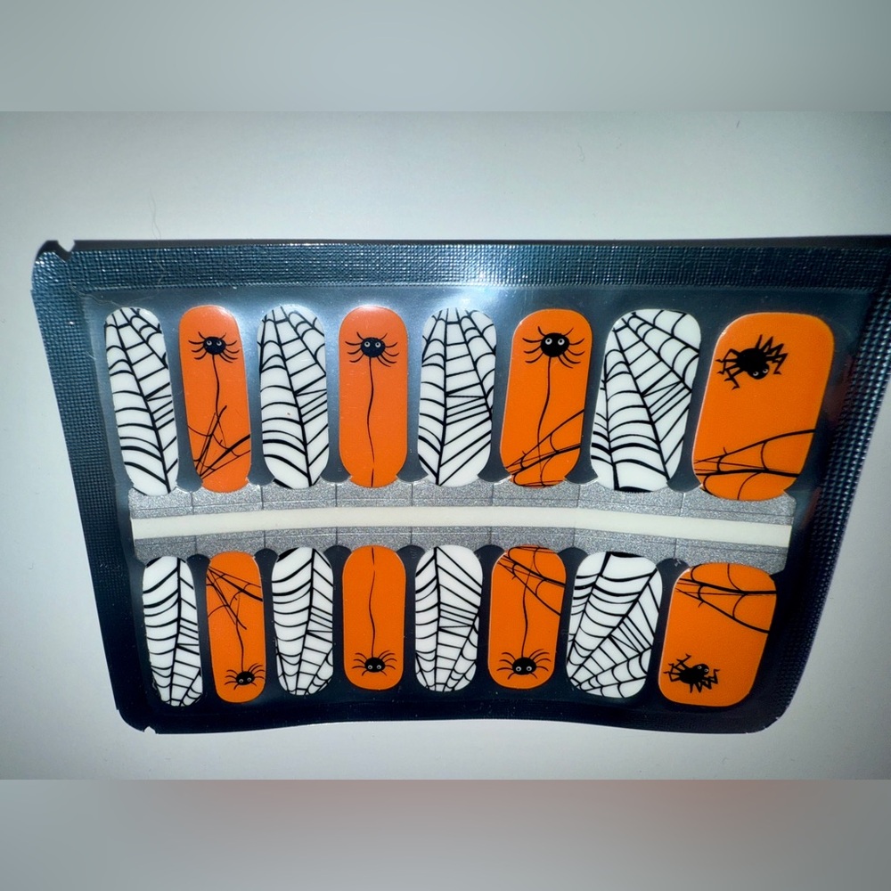 Halloween Spider Web Nail Wraps